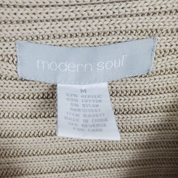 Modern soul beige button front cardigan jacket - Picture 4 of 6